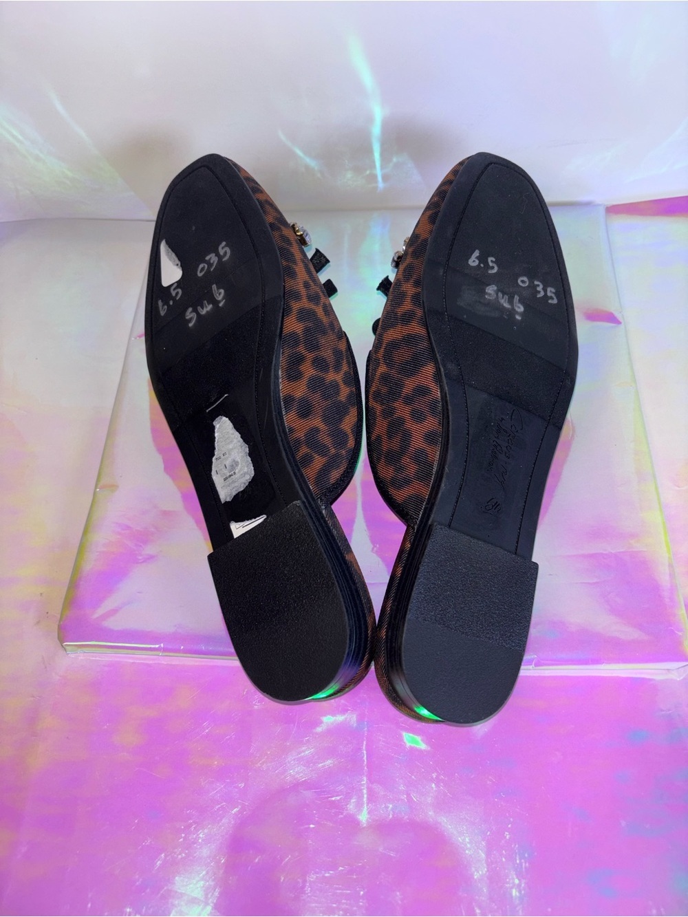 Circus by Sam Edelman Leopard Crystal-Embellished Slip-On Mules - Brown - Picture 9 of 13